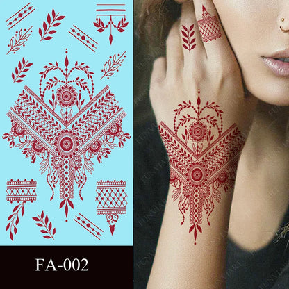 Temp Tats Red