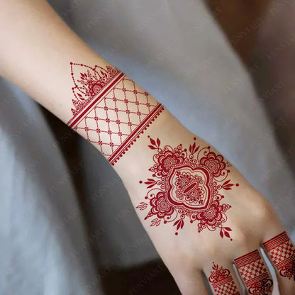 Temp Tats Red