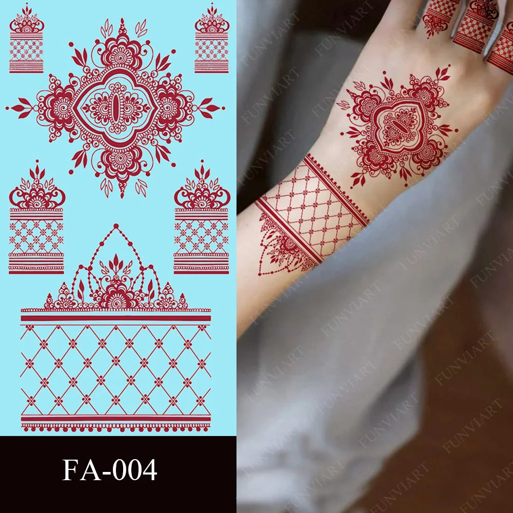 Temp Tats Red