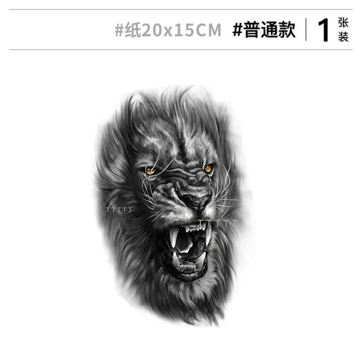 Badass Lion Tat