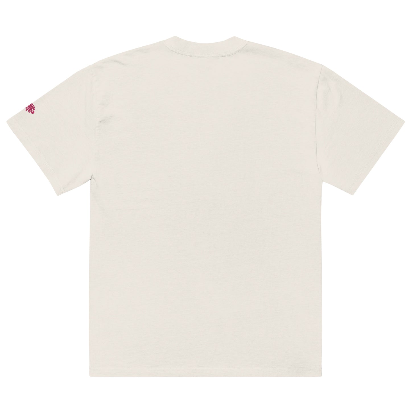 SIMPLISTIC EMBROIDERY Oversized faded t-shirt