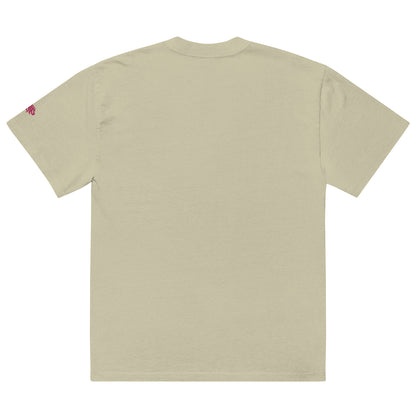 SIMPLISTIC EMBROIDERY Oversized faded t-shirt