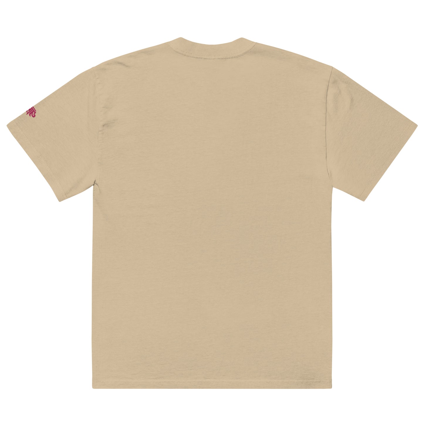 SIMPLISTIC EMBROIDERY Oversized faded t-shirt