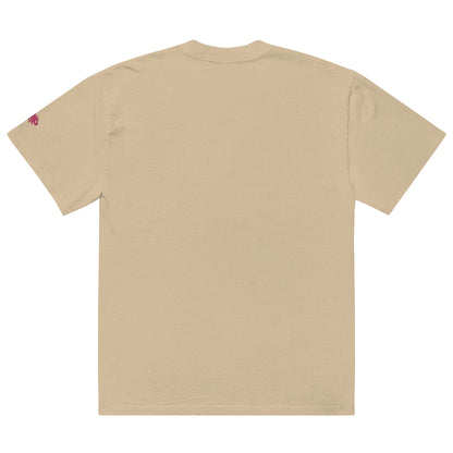 SIMPLISTIC EMBROIDERY Oversized faded t-shirt