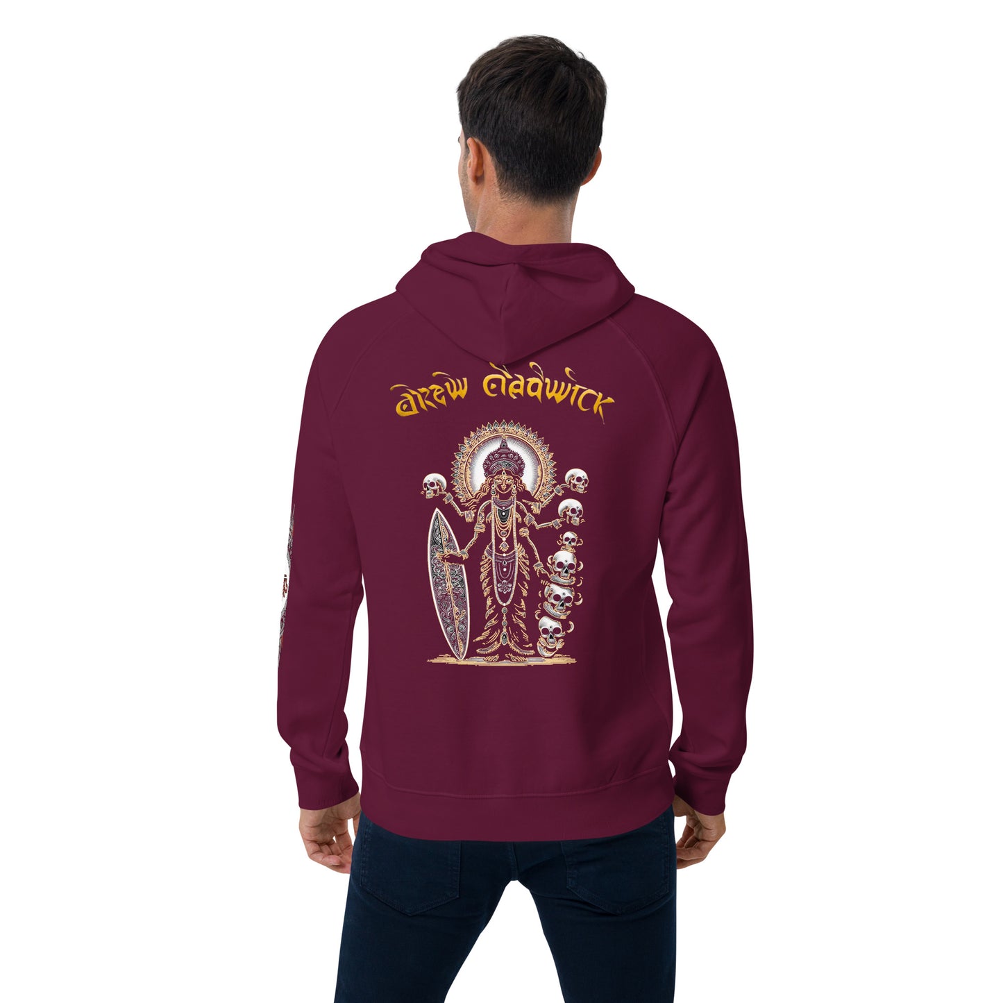 Goddess Of Waves Unisex eco raglan hoodie