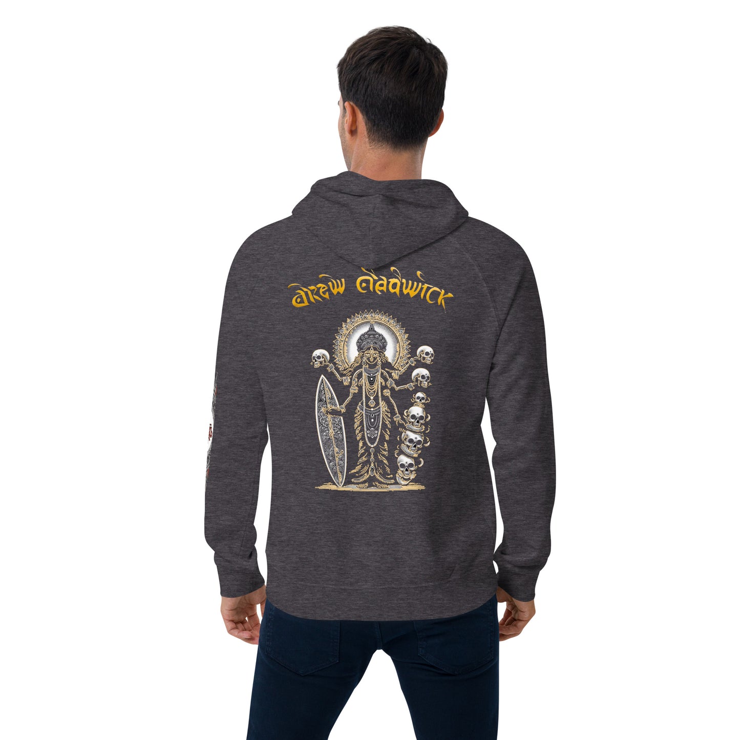 Goddess Of Waves Unisex eco raglan hoodie