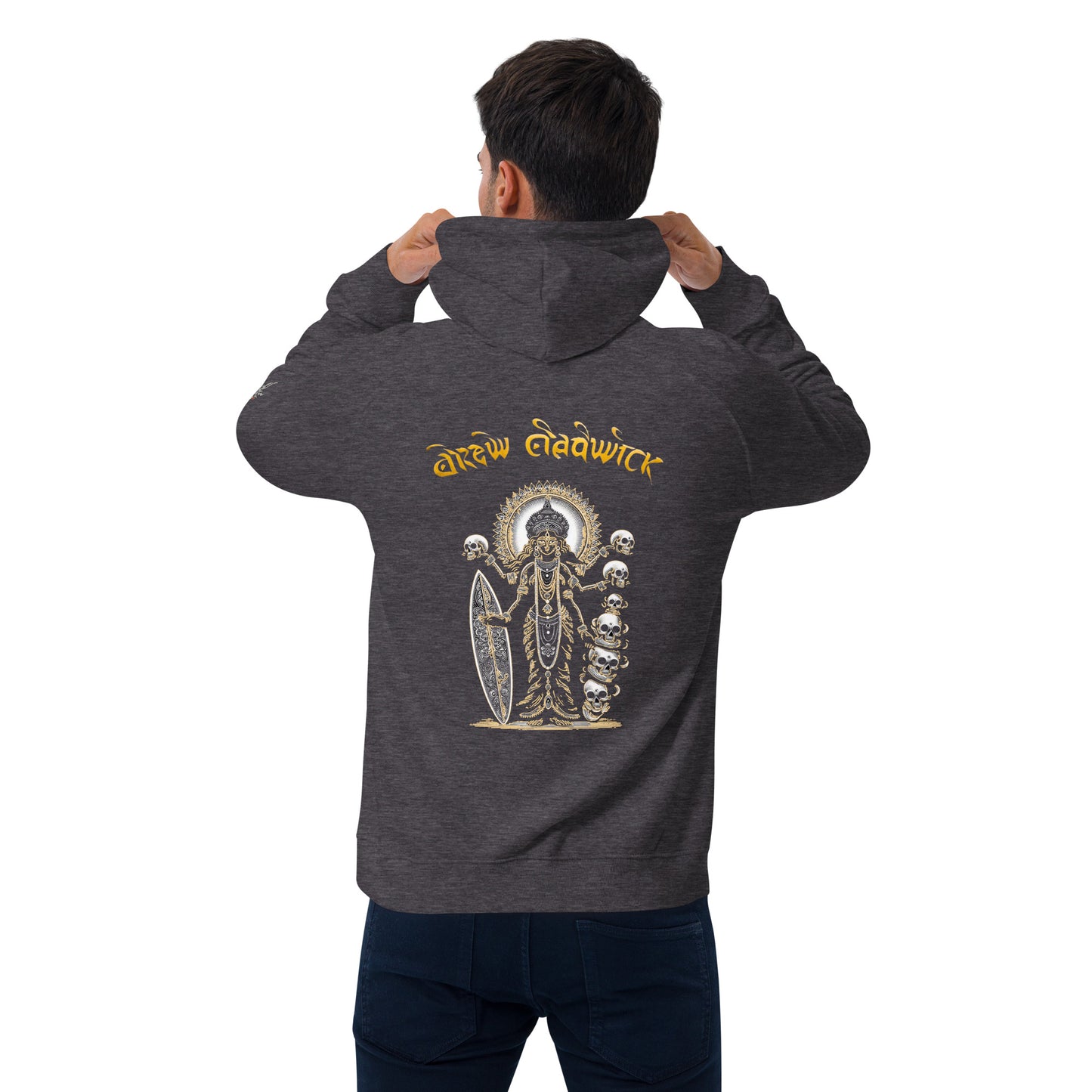 Goddess Of Waves Unisex eco raglan hoodie