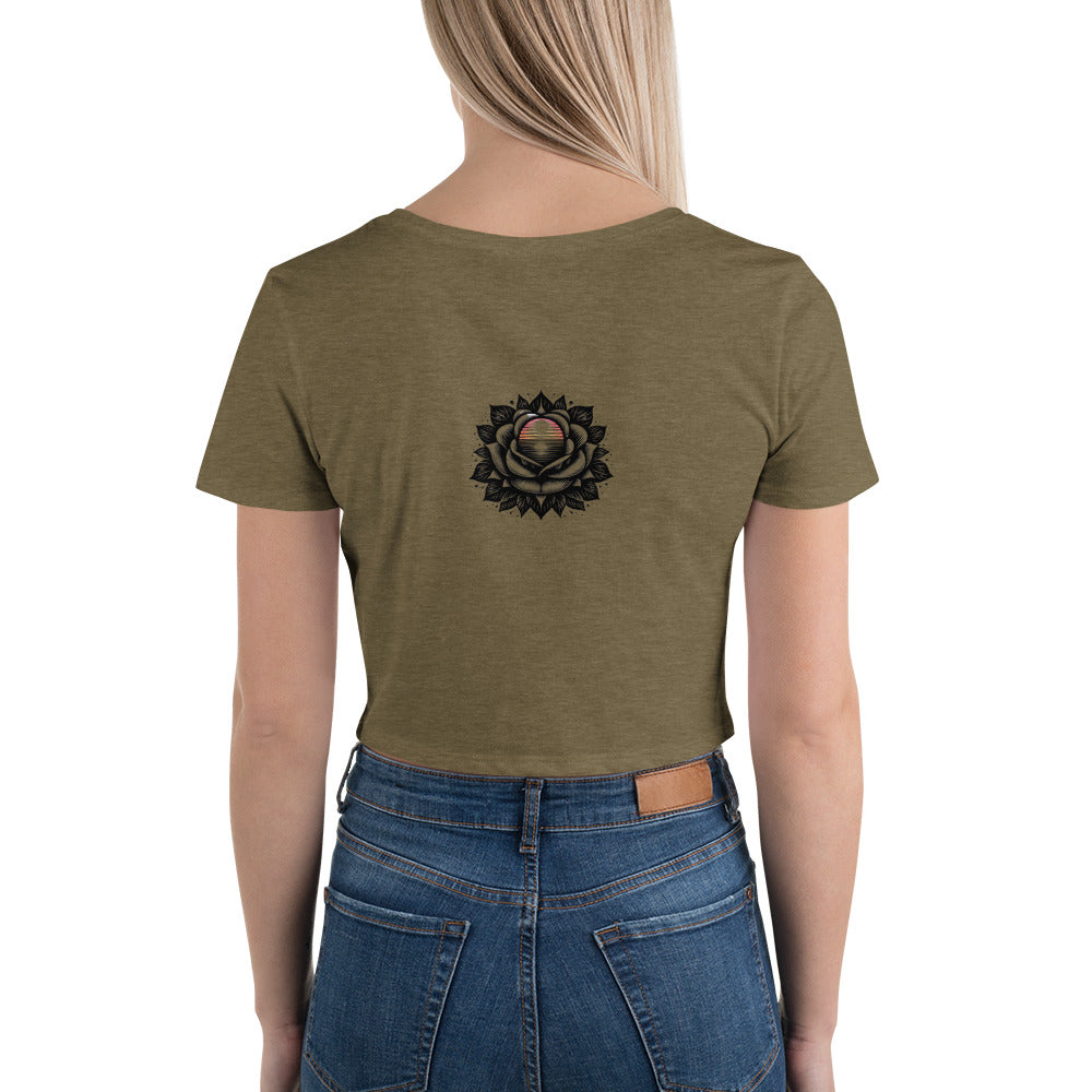 LOTUS PETALS Women’s Crop Tee