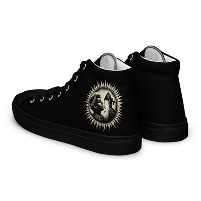 GOD OF WINE high top canvas shoes