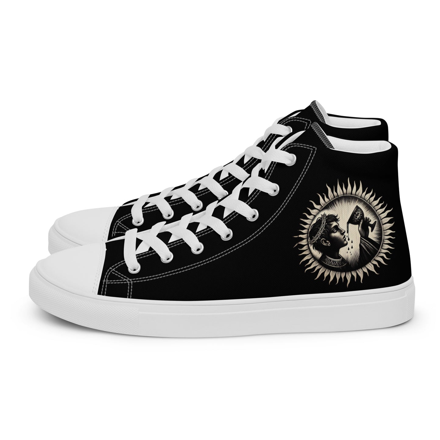 GOD OF WINE high top canvas shoes